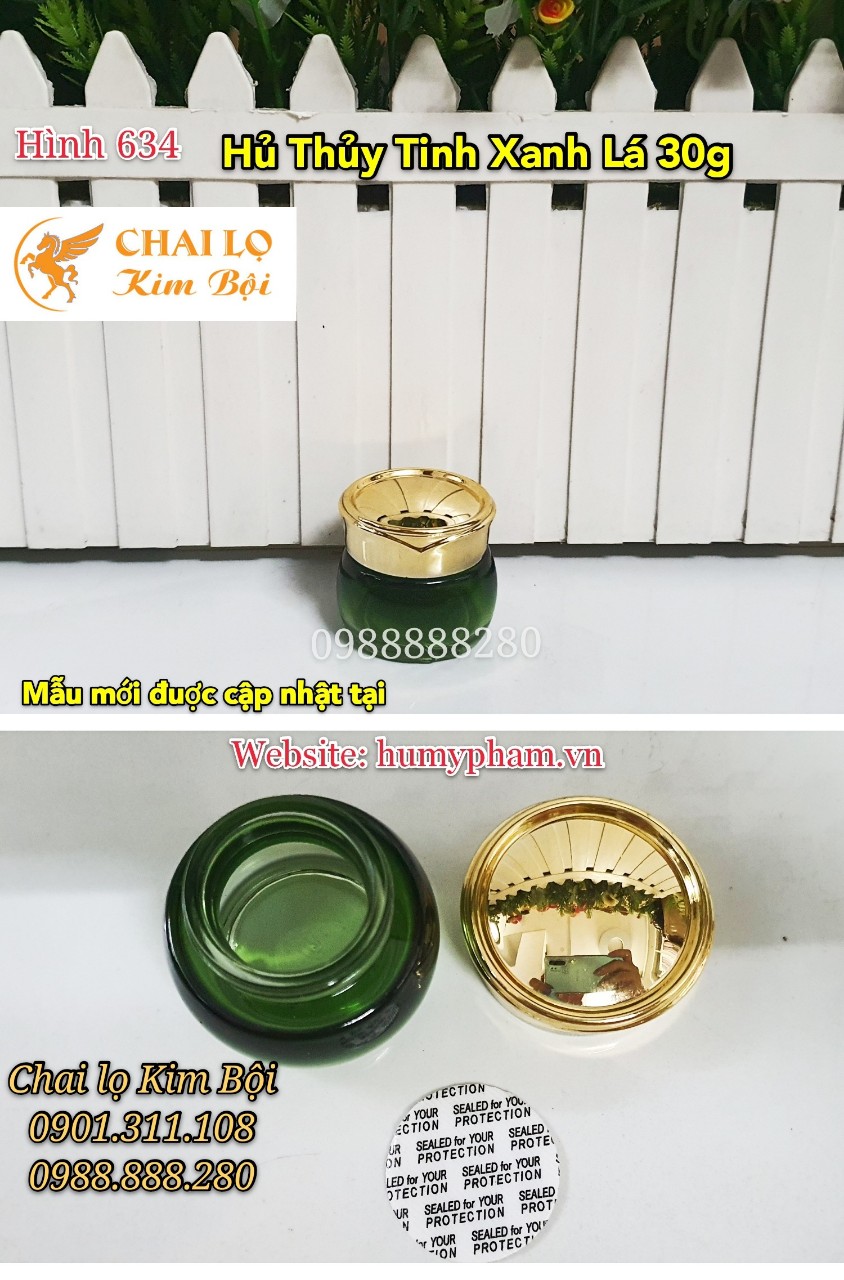 hủ thủy tinh xanh lá 30g
